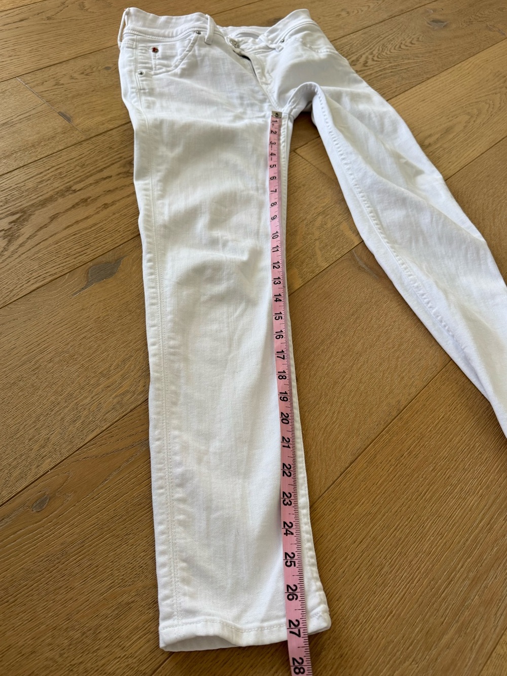 HUDSON White Women's Skinny Jeans Size 27 - Picture 5 of 8